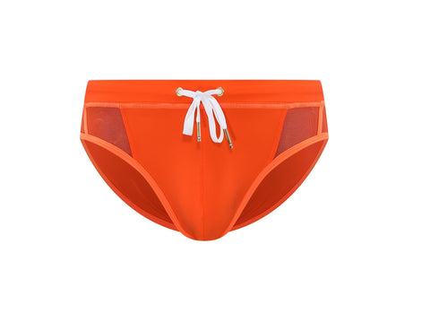 MCE X Shea Couleé orange swim briefs