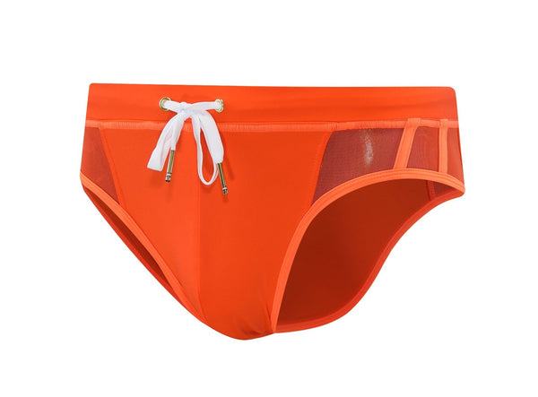 MCE X Shea Couleé orange swim briefs