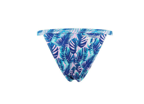 MCE X Shea Couleé palm swim bikini