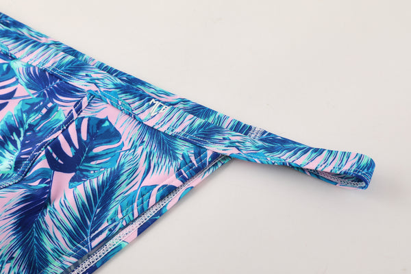 MCE X Shea Couleé palm swim bikini