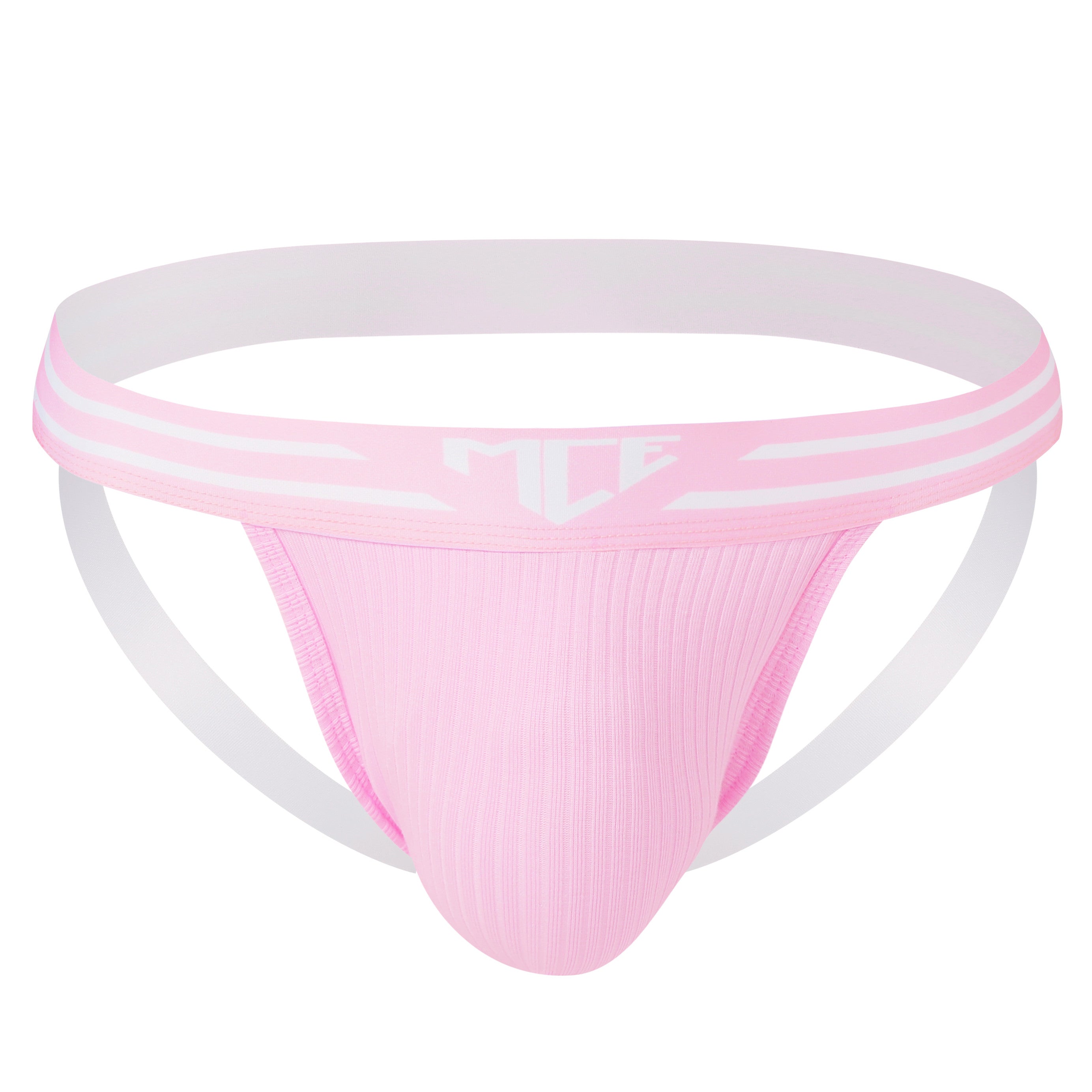 bubblegum pink MCE jock strap - MCE Creations