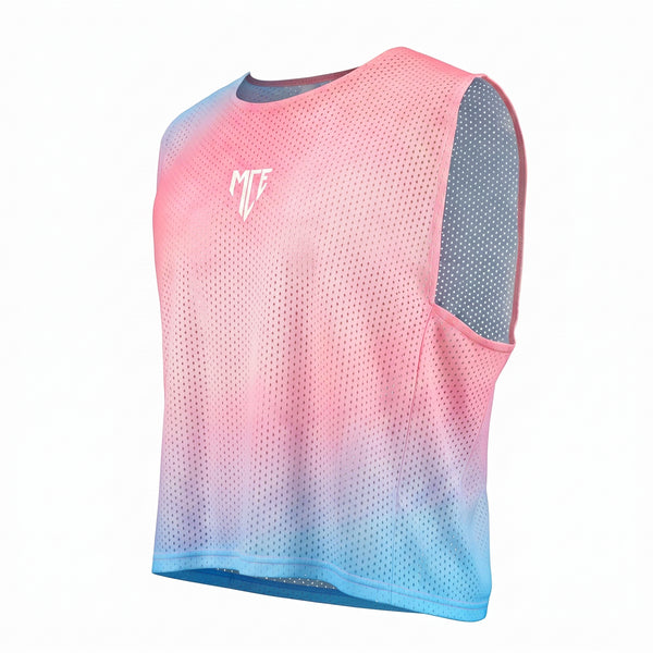 trans pride cropped mesh tank - MCE Creations