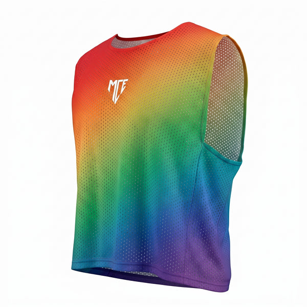 gay pride cropped mesh tank - MCE Creations