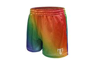 rainbow MCE mesh shorts