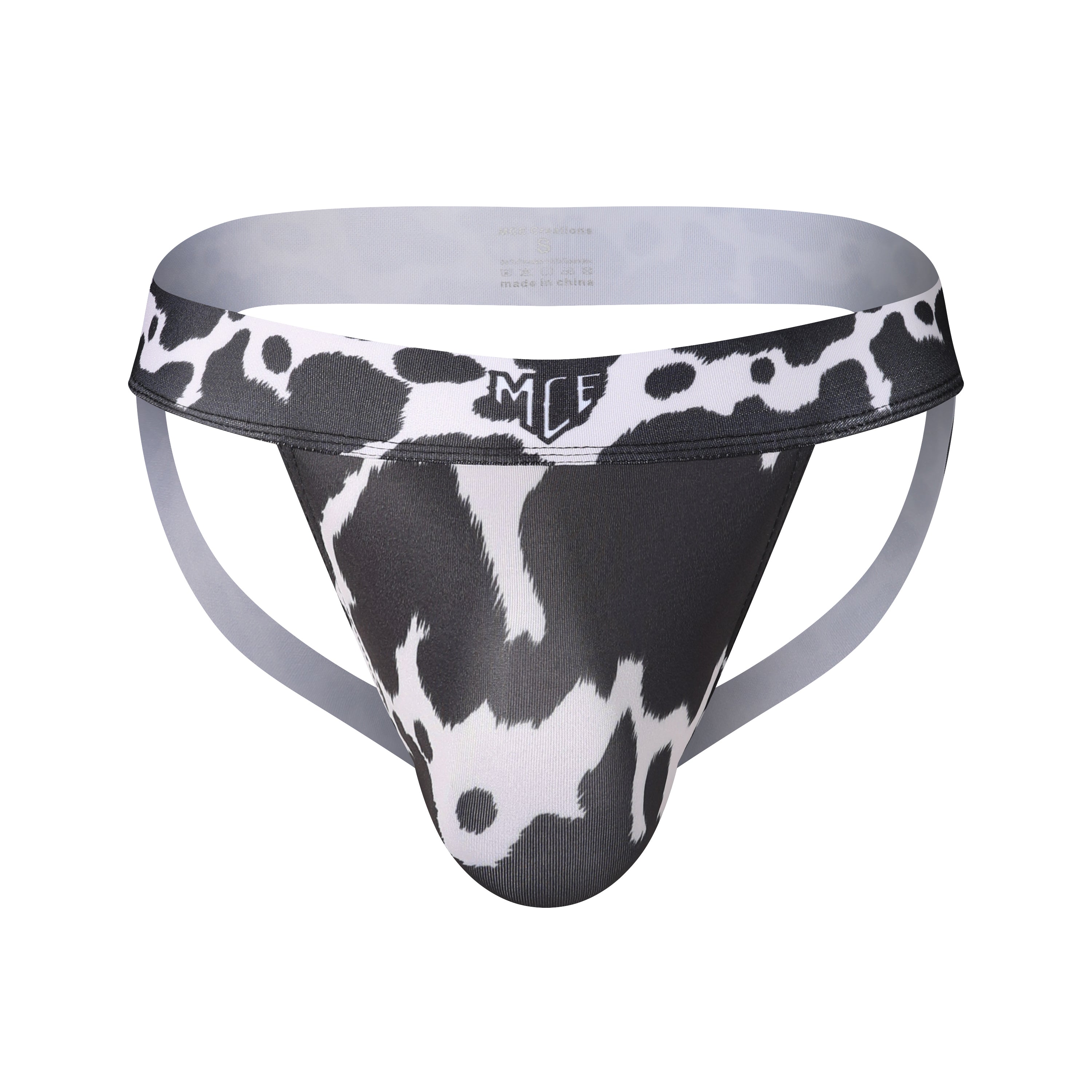 cow print MCE jock strap