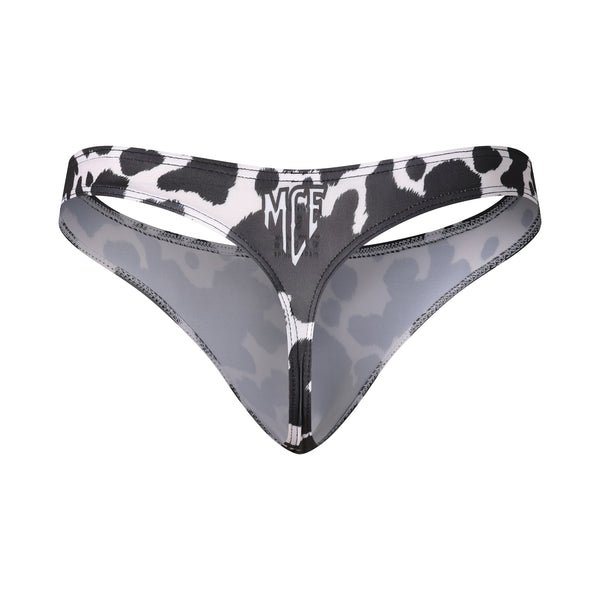 Cow print MCE thong