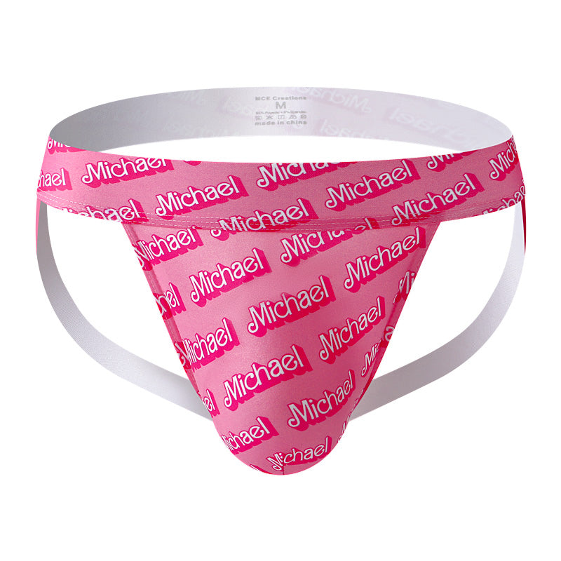 Michael print MCE jock strap