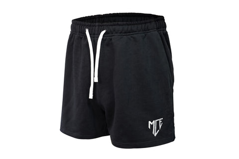 black MCE lounge shorts