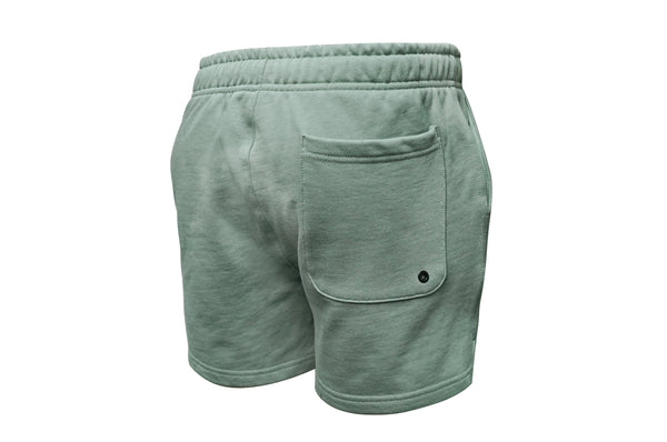 sage green MCE cotton shorts