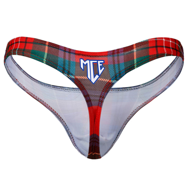 Vintage plaid MCE thong