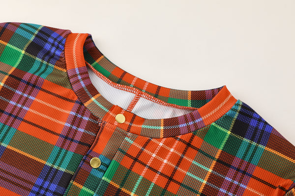 vintage plaid MCE union suit - MCE Creations