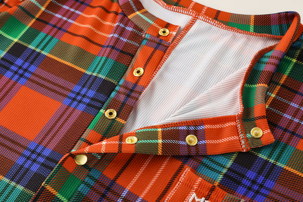 vintage plaid MCE union suit - MCE Creations