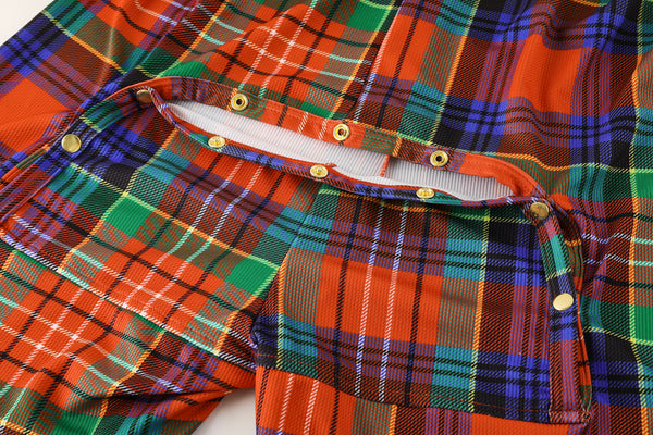 vintage plaid MCE union suit - MCE Creations