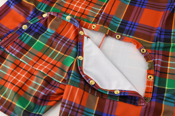 vintage plaid MCE union suit - MCE Creations
