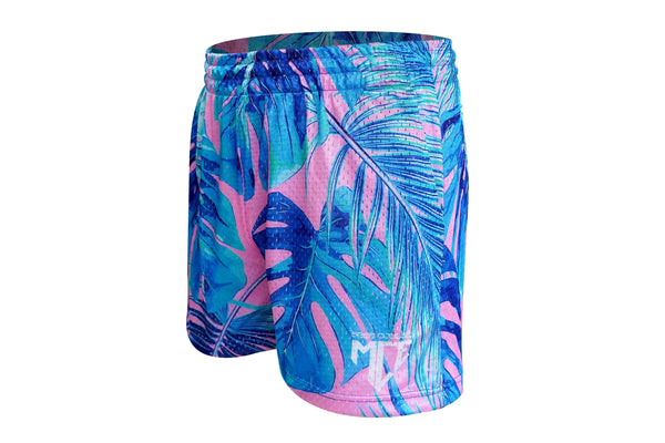 MCE X Shea Couleé palm mesh MCE shorts