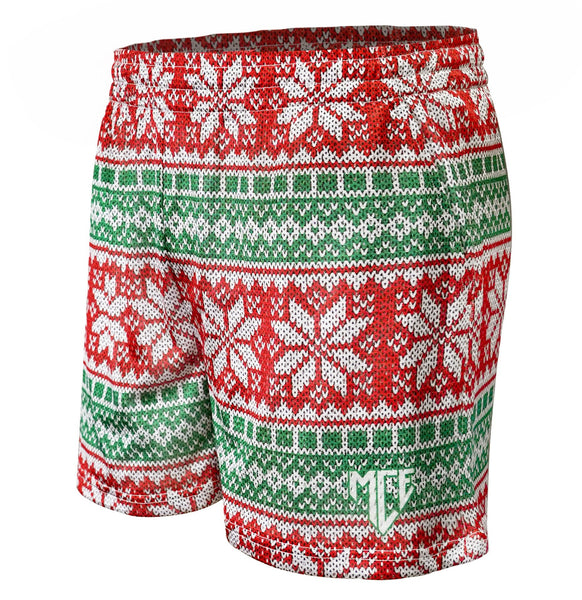 Christmas sweater mesh MCE shorts