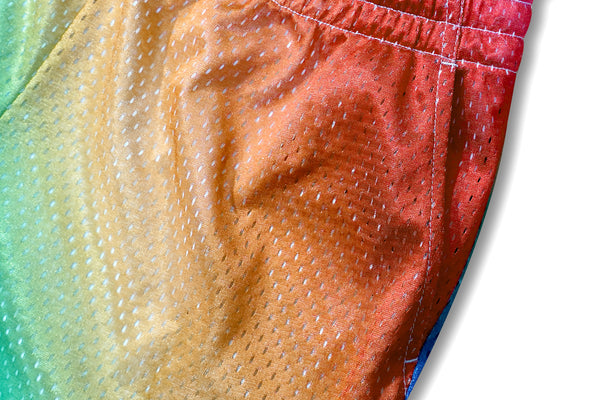 rainbow MCE mesh shorts