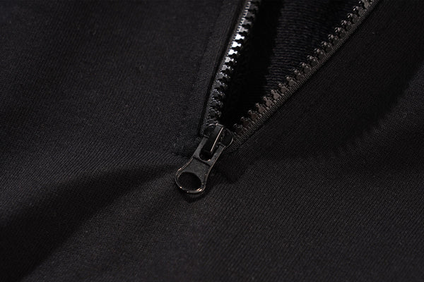 Black MCE quarter zip hoodie