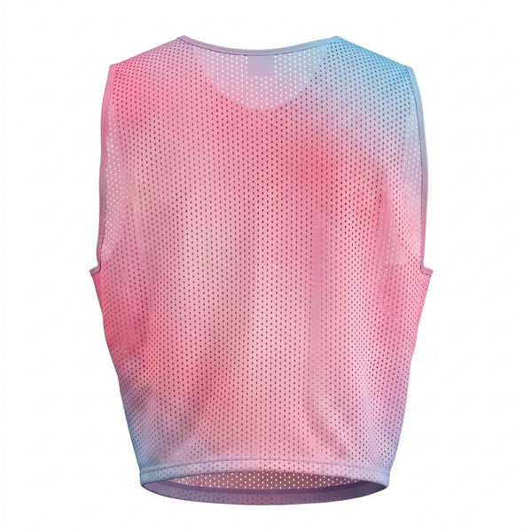 trans pride cropped mesh tank - MCE Creations