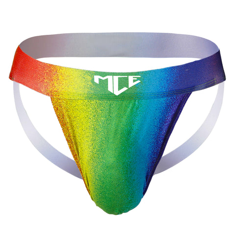 pride spray paint MCE jock strap