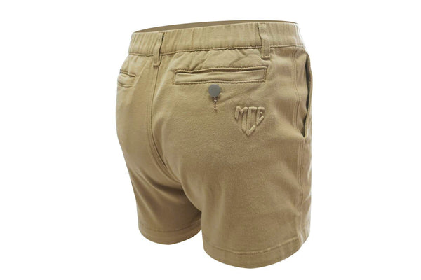 khaki stretch MCE shorts