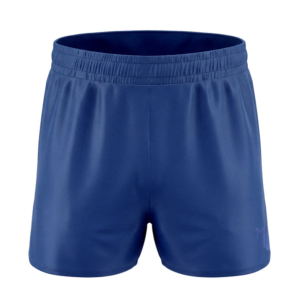 blue MCE gym shorts - MCE Creations