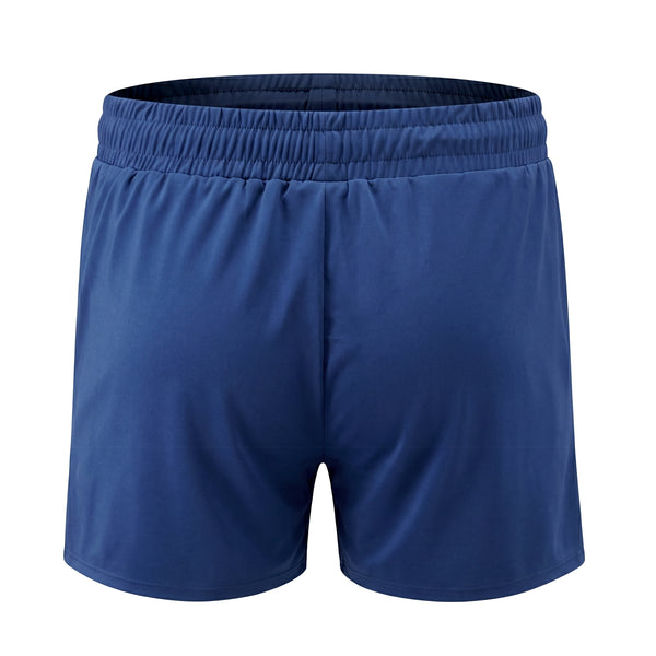 blue MCE gym shorts - MCE Creations