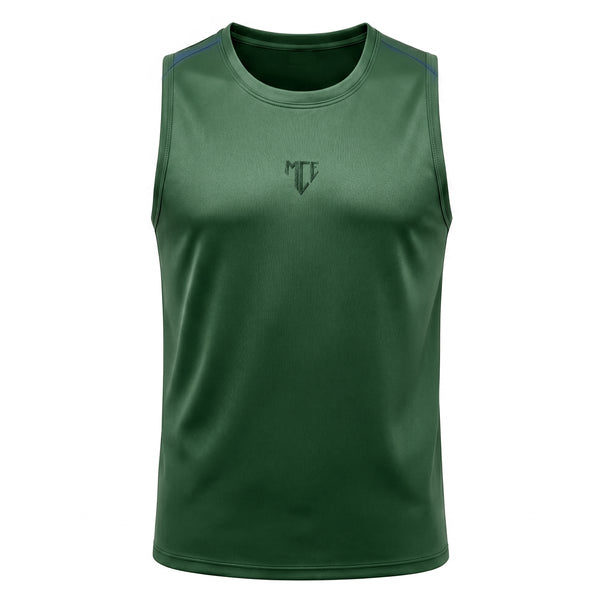 green MCE muscle tank