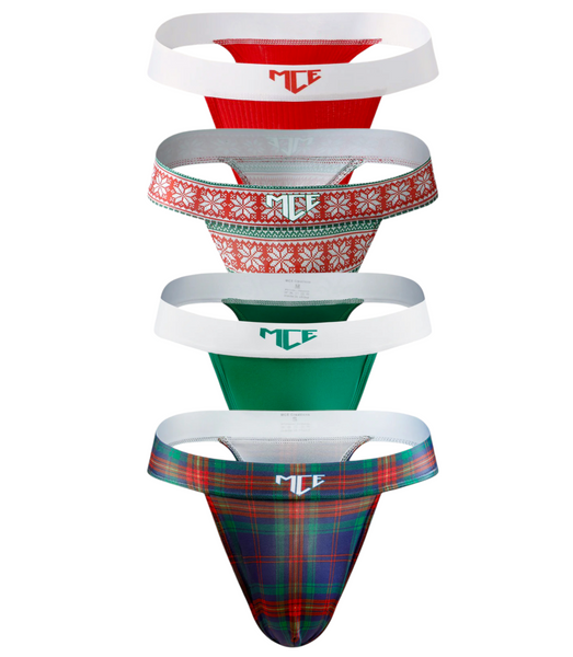 holiday thong 4 pack