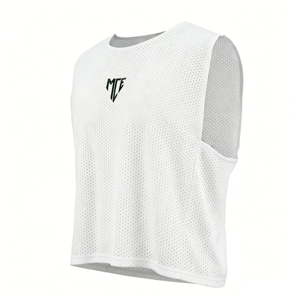 white cropped mesh tank