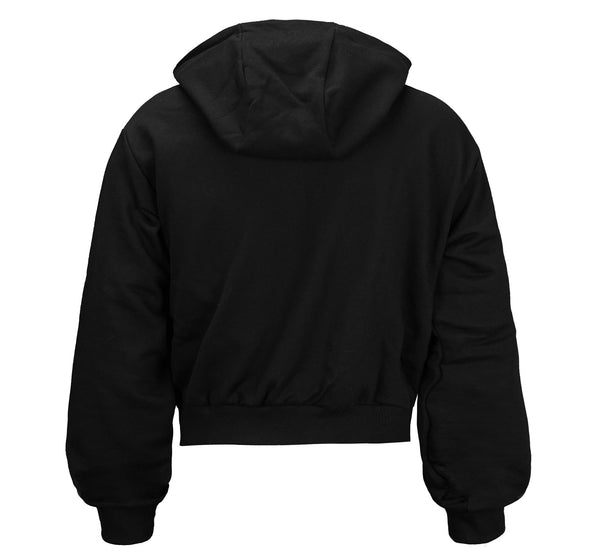 Black MCE quarter zip hoodie