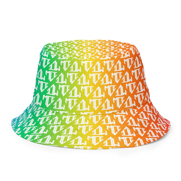 pride monogram MCE logo Reversible bucket hat
