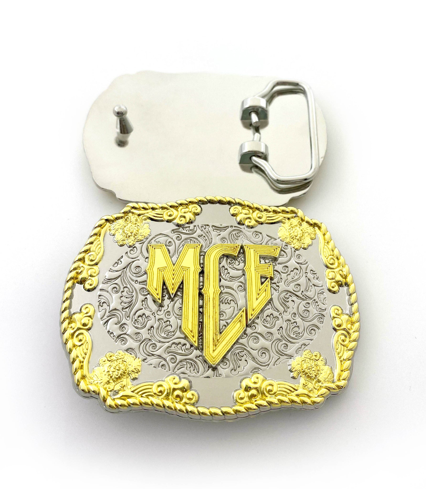 MCE cowboy belt buckle