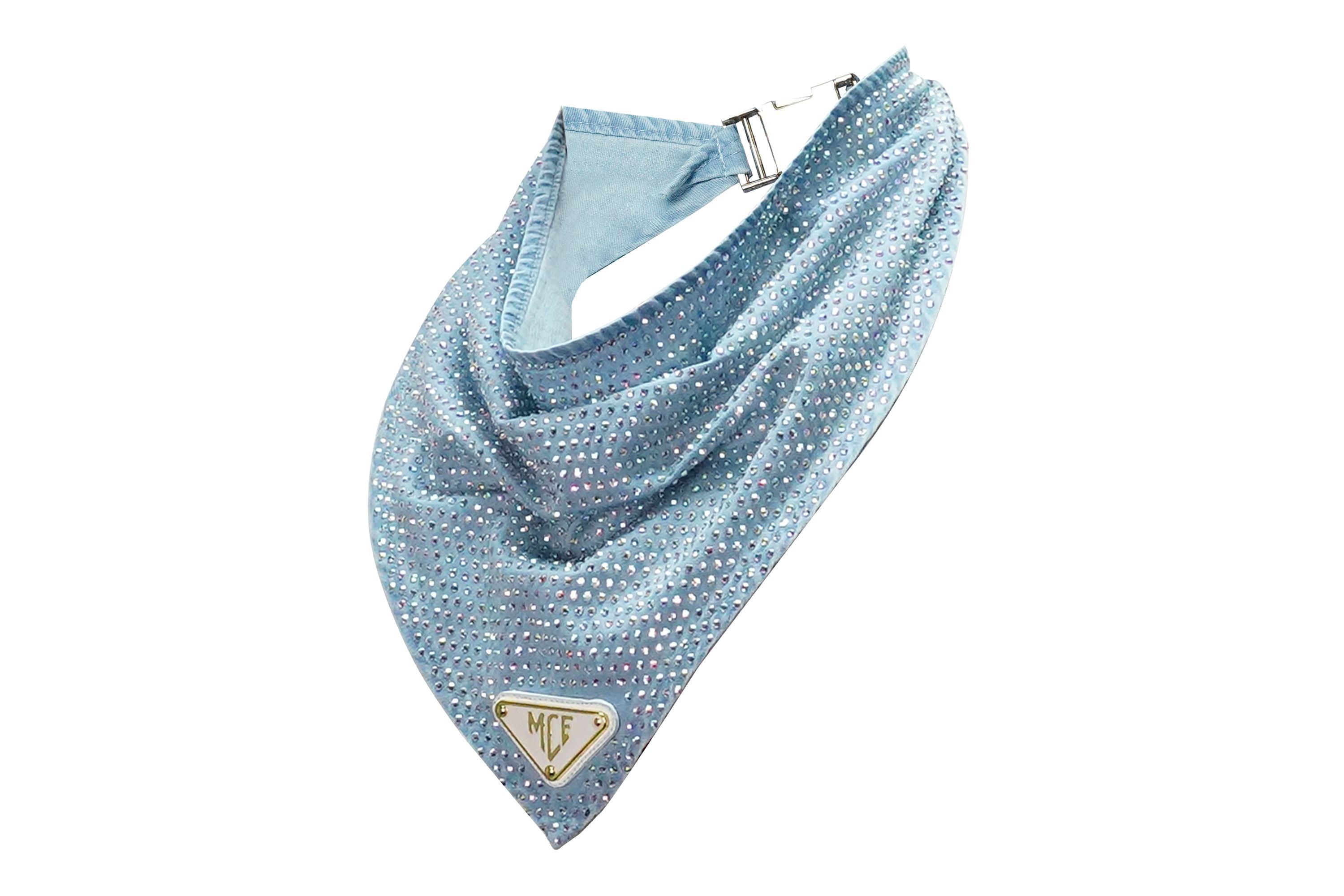 denim rhinestone bandana - MCE Creations