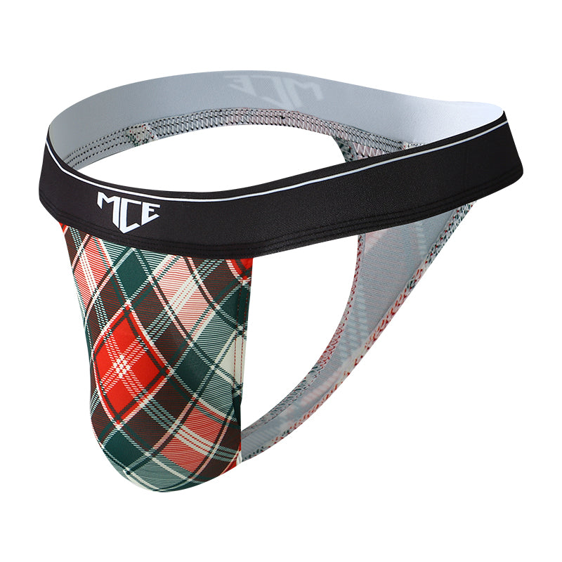 Holiday plaid MCE thong