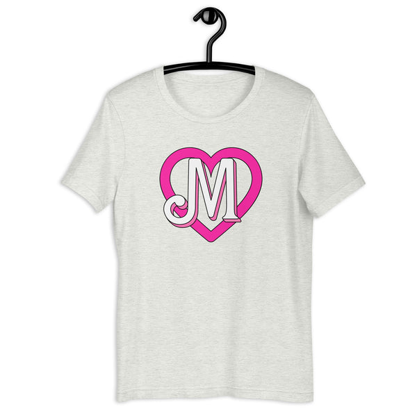 M heart short-sleeve Unisex t-shirt