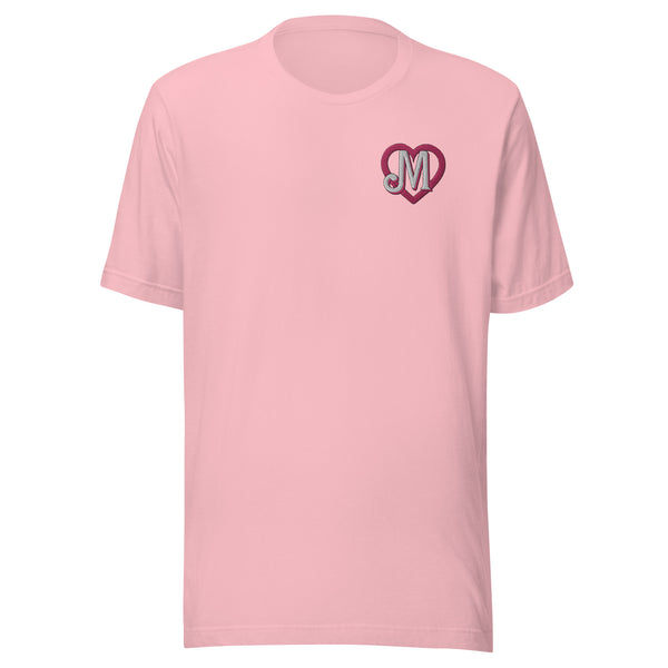 M heart  embroidered Short-Sleeve Unisex t-shirt