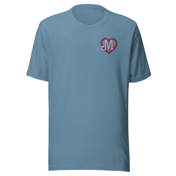 M heart  embroidered Short-Sleeve Unisex t-shirt