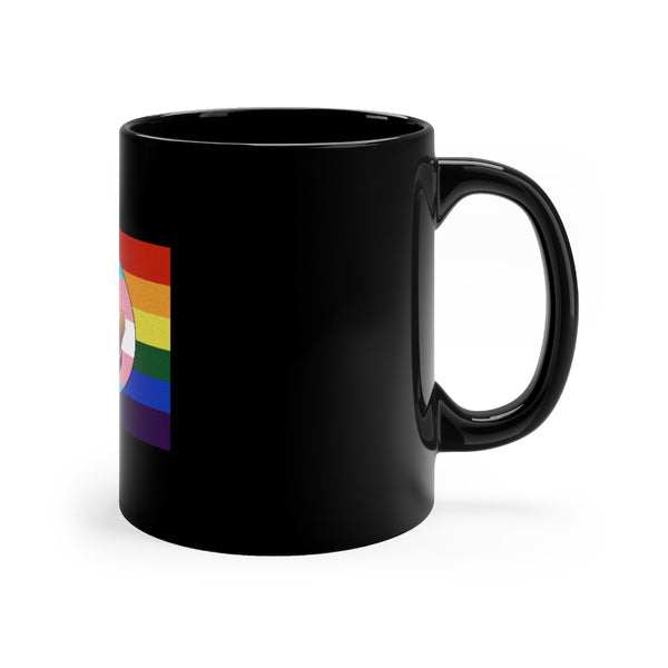 pride flag Black mug 11oz - MCE Creations