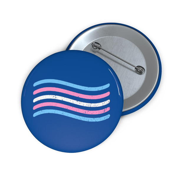 Trans flag Pin Buttons