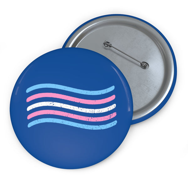 Trans flag Pin Buttons
