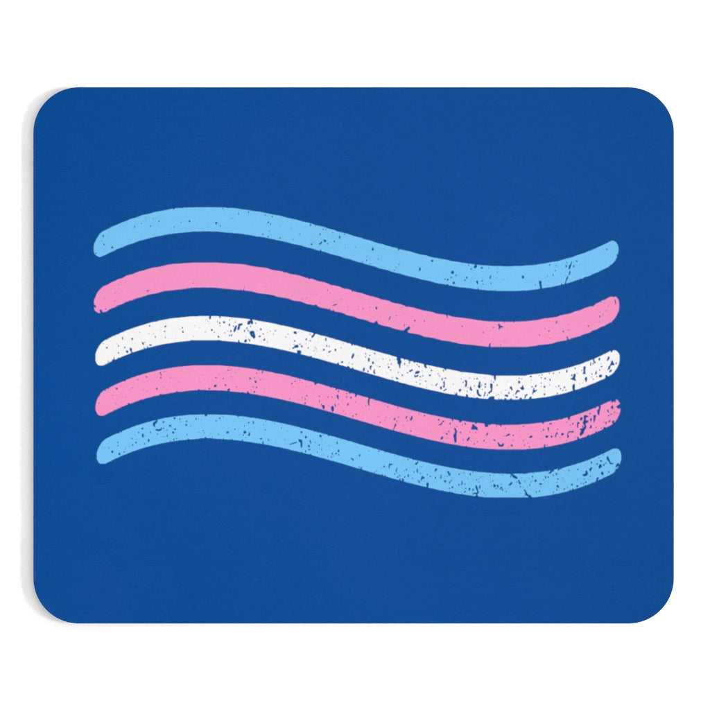 Trans flag Mousepad