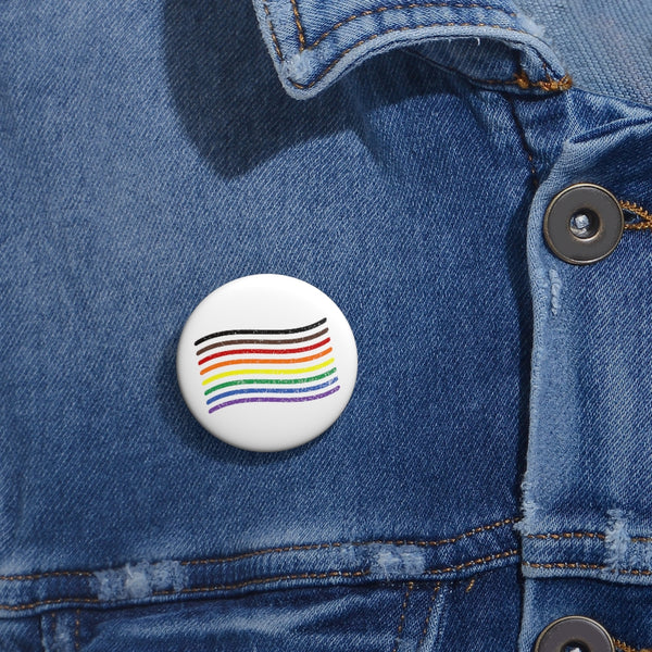 gay pride flag Pin Buttons