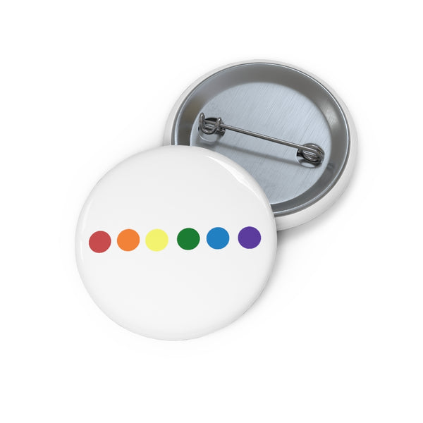 pride dots Pin Buttons - MCE Creations