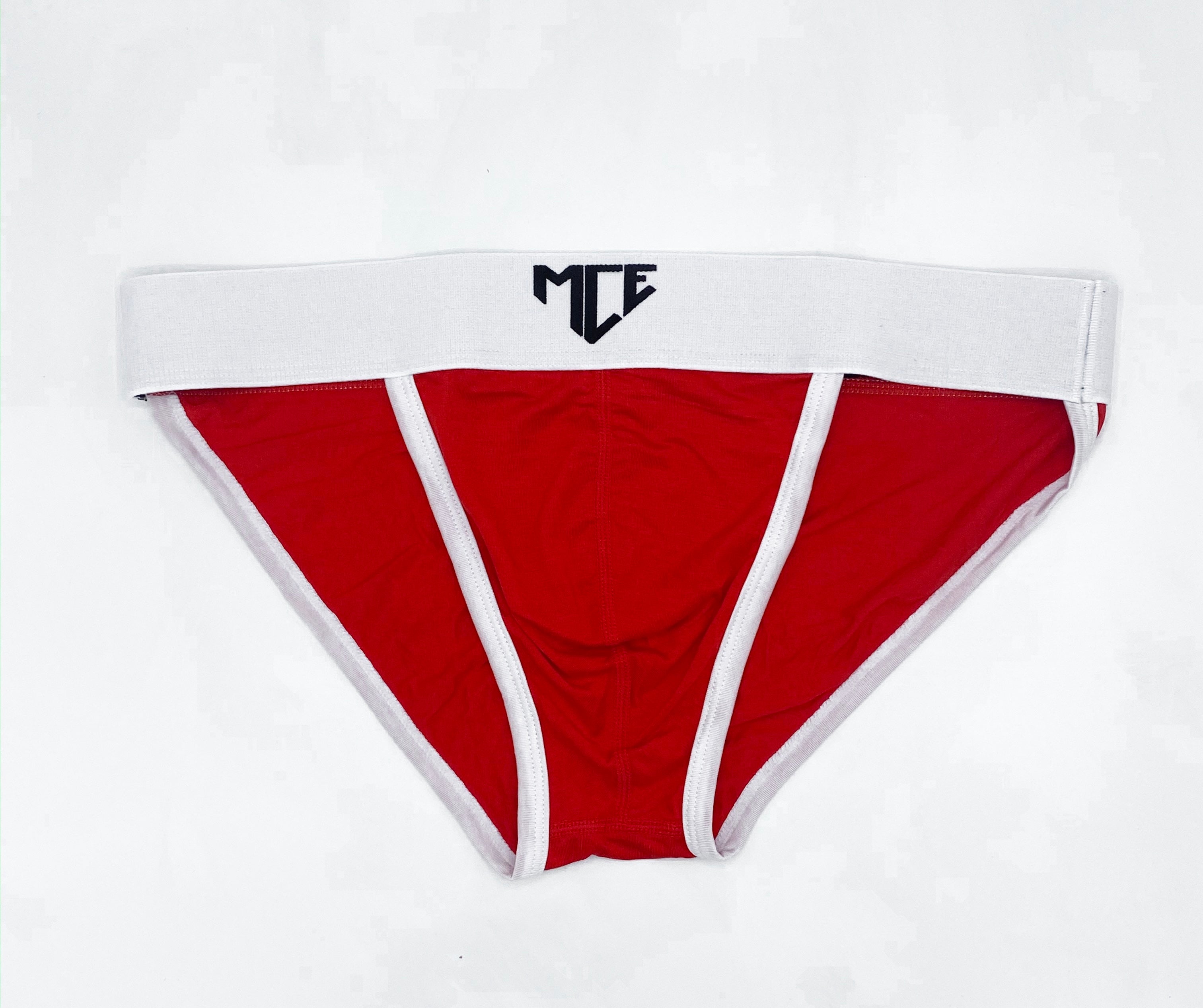 fire red bikini brief