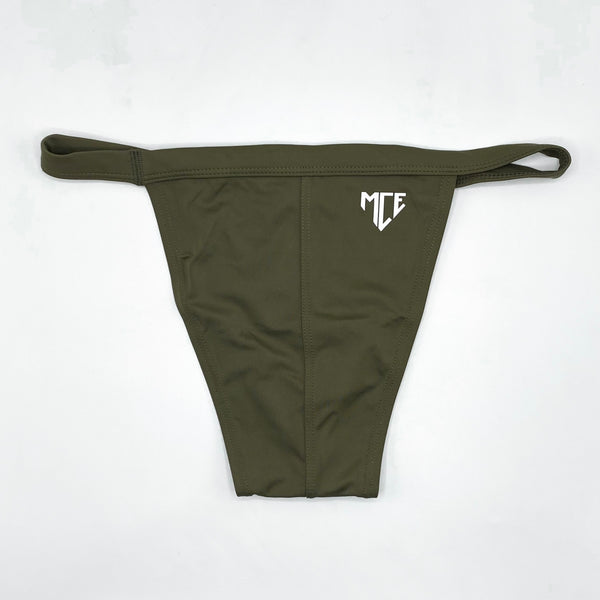 army pants and flip flops green MCE swim bikini