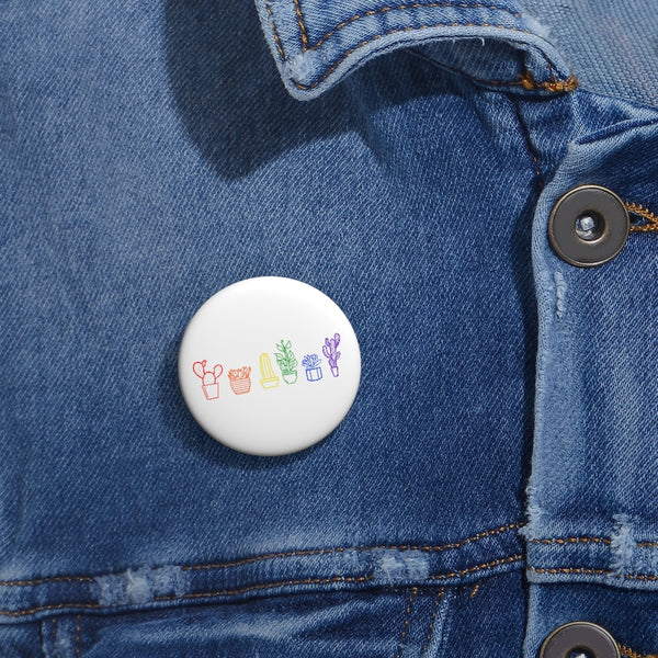 Plant Gay Custom Pin Buttons