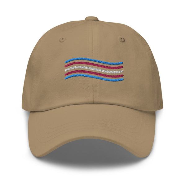 trans pride Dad hat