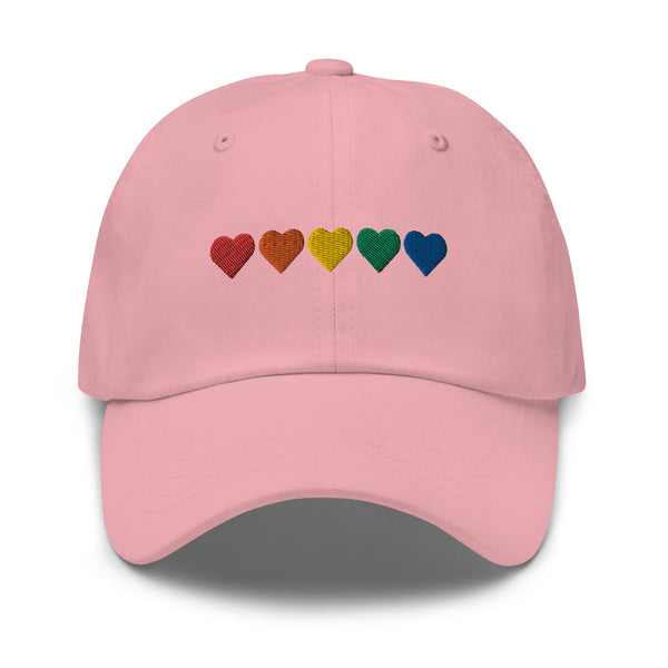 pride hearts Dad hat