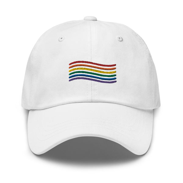 gay pride flag Dad hat